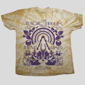 Jhene Aiko The Magic Hour Tour 2024 Adult Tie Dye Shirt New XL